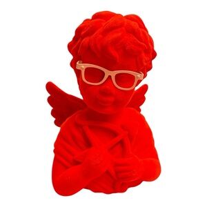 Red Cupid Figuring with Glasses